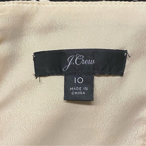 J. Crew Guipure Lace Spaghetti Strap Dress Black 10 - Picture 4 of 9